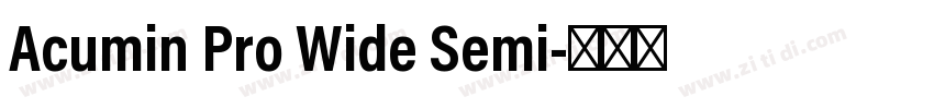 Acumin Pro Wide Semi字体转换